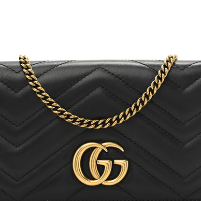 Gucci Calfskin Matelasse GG Marmont Mini Bag Black 7 of 11