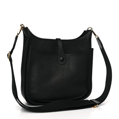 Hermes Taurillon Clemence Evelyne III PM Black 2 of 9