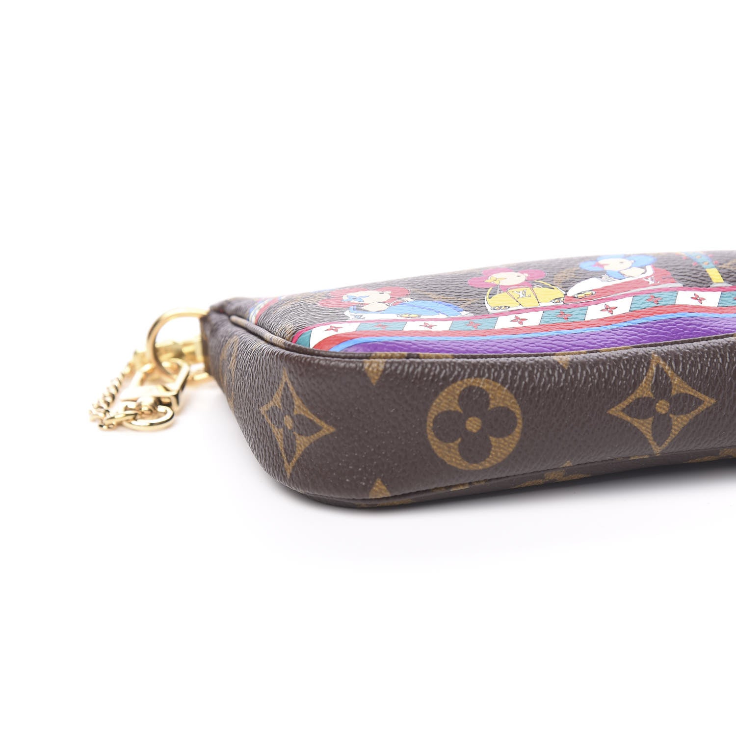 Louis Vuitton Monogram 2020 Christmas Animation Bumper Cars Mini Pochette Accessories Coquelicot 7 of 9
