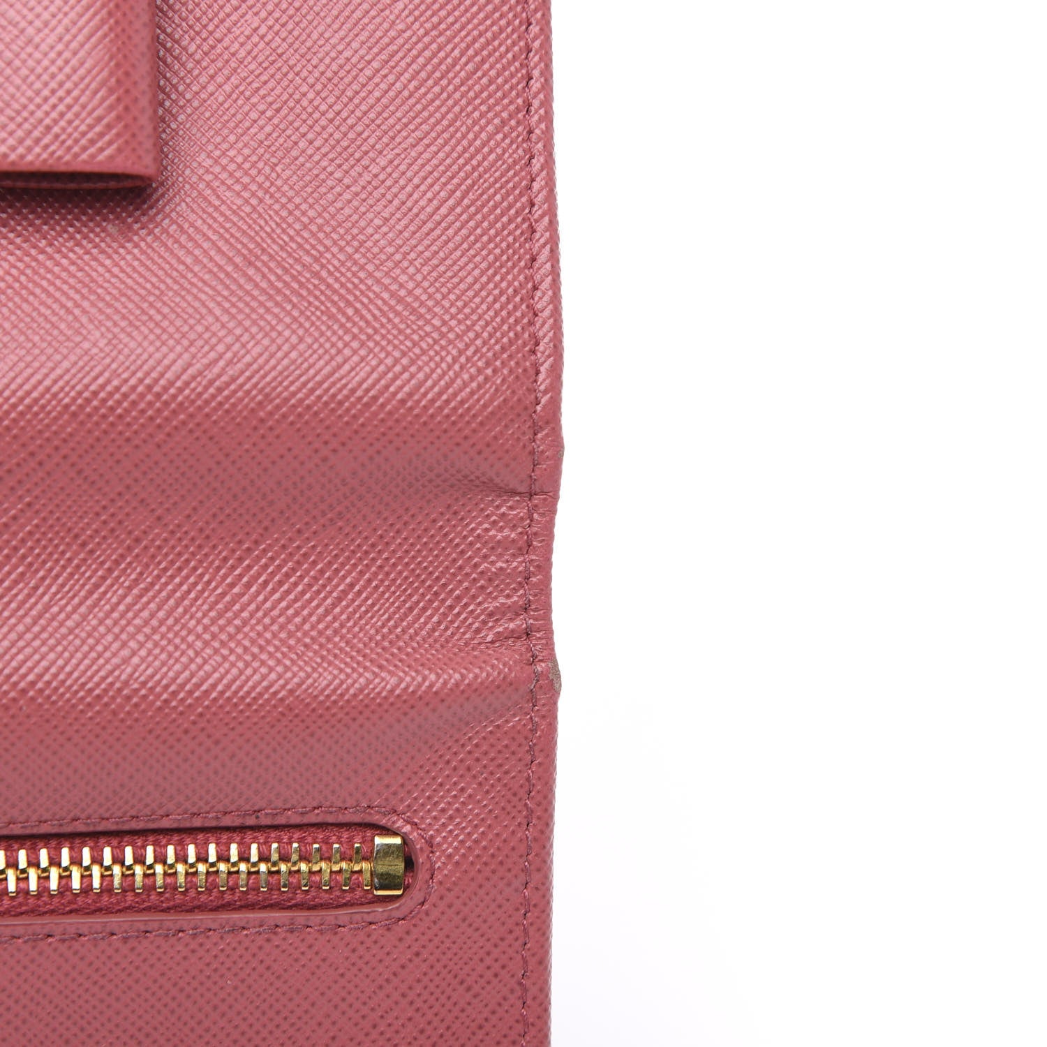 Prada Saffiano Bow Continental Wallet Peonia 9 of 12