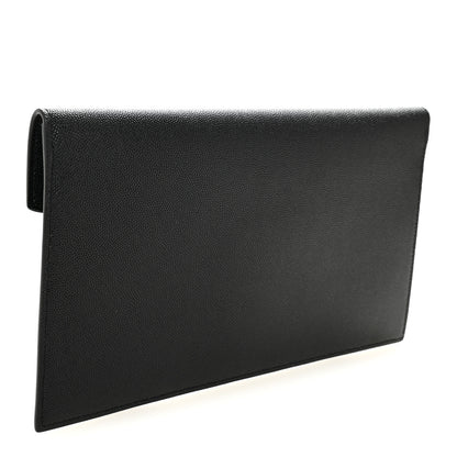 Saint Laurent Grain De Poudre Uptown Pouch Black 3 of 7