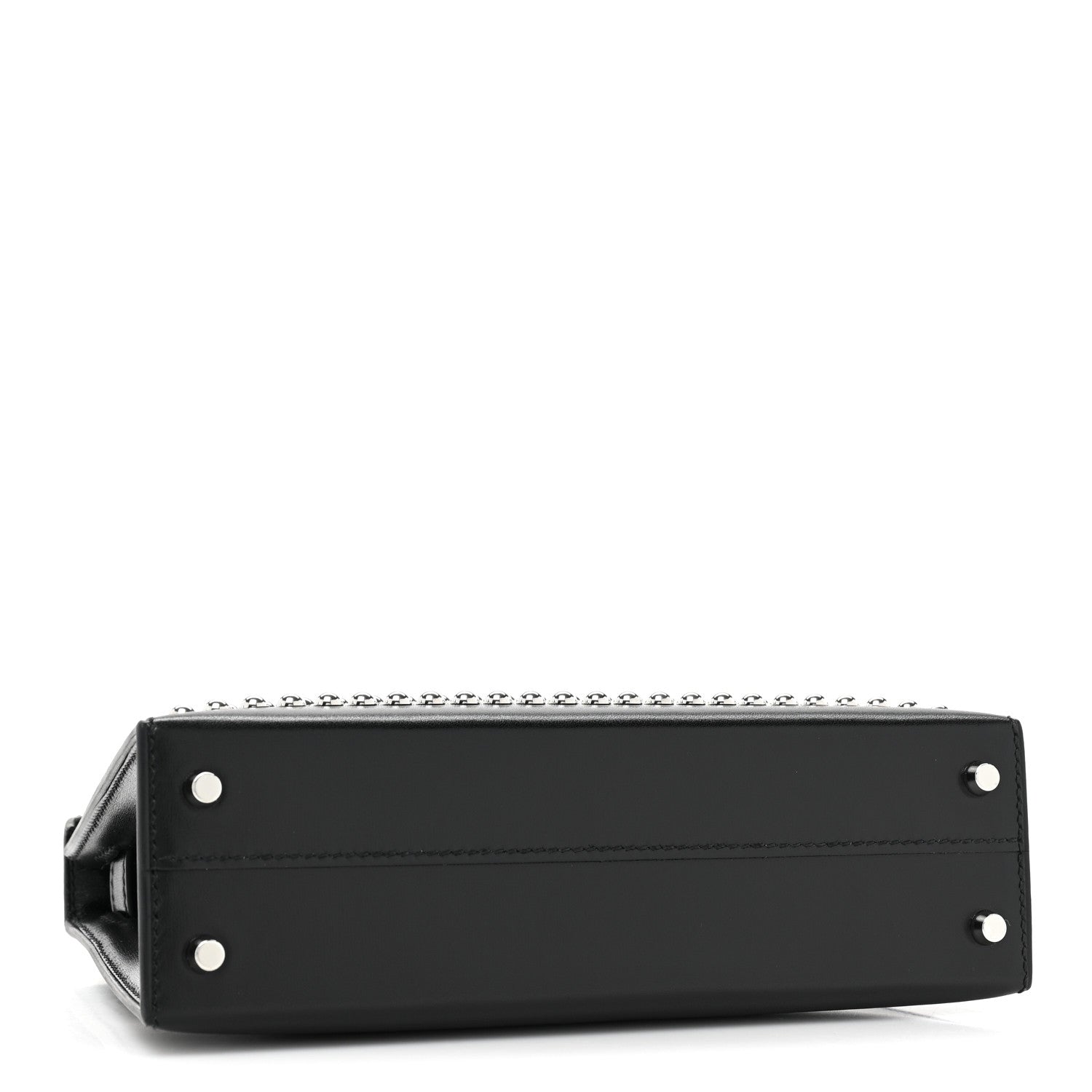 Hermes Box Studded Clouté Mini Kelly Sellier 20 Black 4 of 9