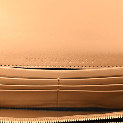Fendi Nappa Matisse FF Embossed Continental Wallet On Chain Miele Scuro 7 of 11