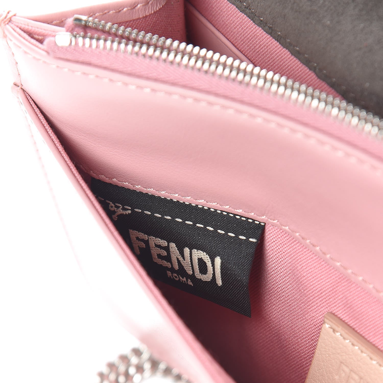 Fendi Vitello Century Hypnoteyes Tube Wallet On Chain Bubblegum 6 of 12