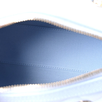 Chanel Caviar Quilted Barrel Clutch With Chain Light Blue 5 of 10