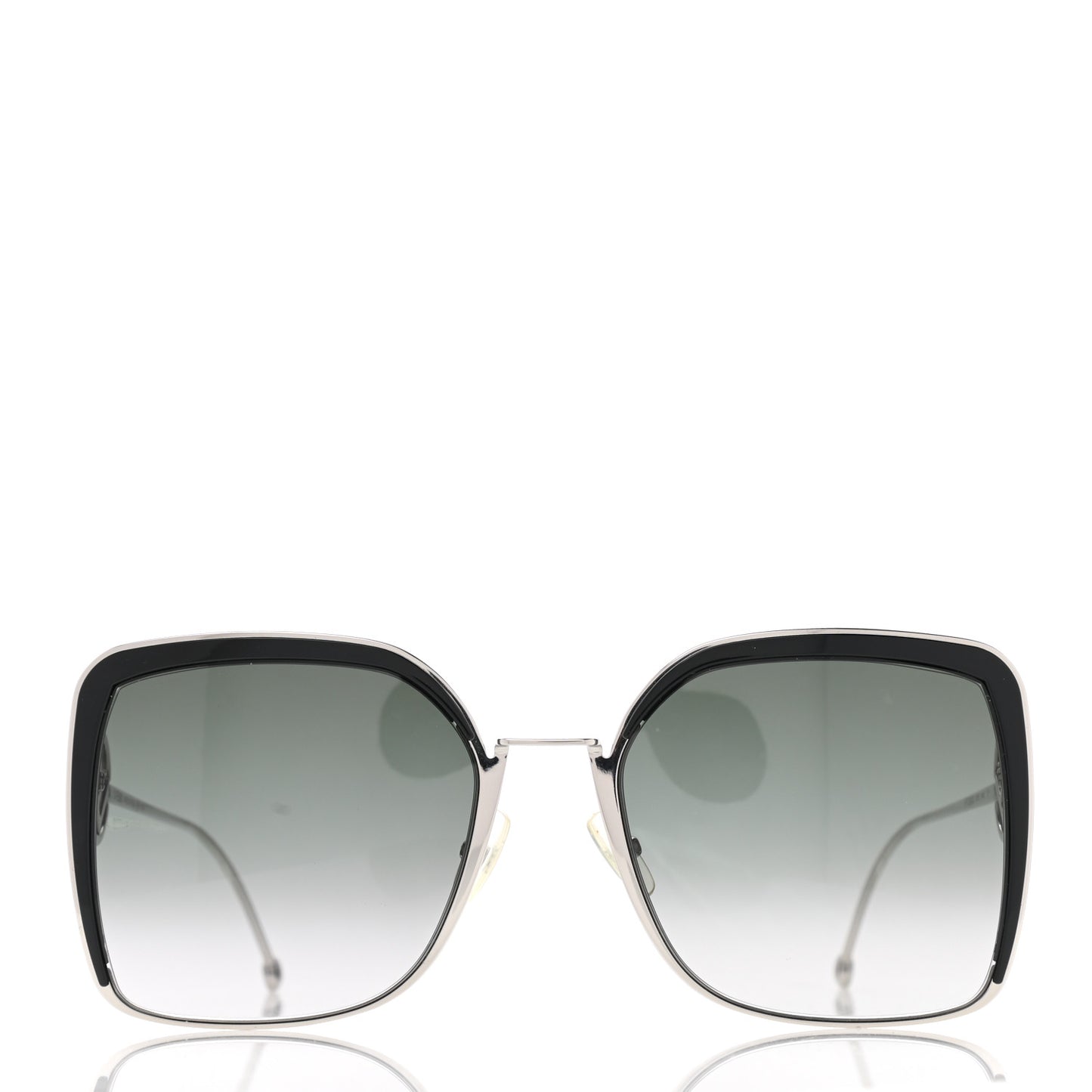 Metal Acetate F is Fendi Square Sunglasses FF 0294/S Silver