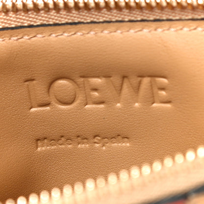 Loewe Calfskin Puzzle Colorblock Coin Card Holder Deep Red Dune 6 of 11