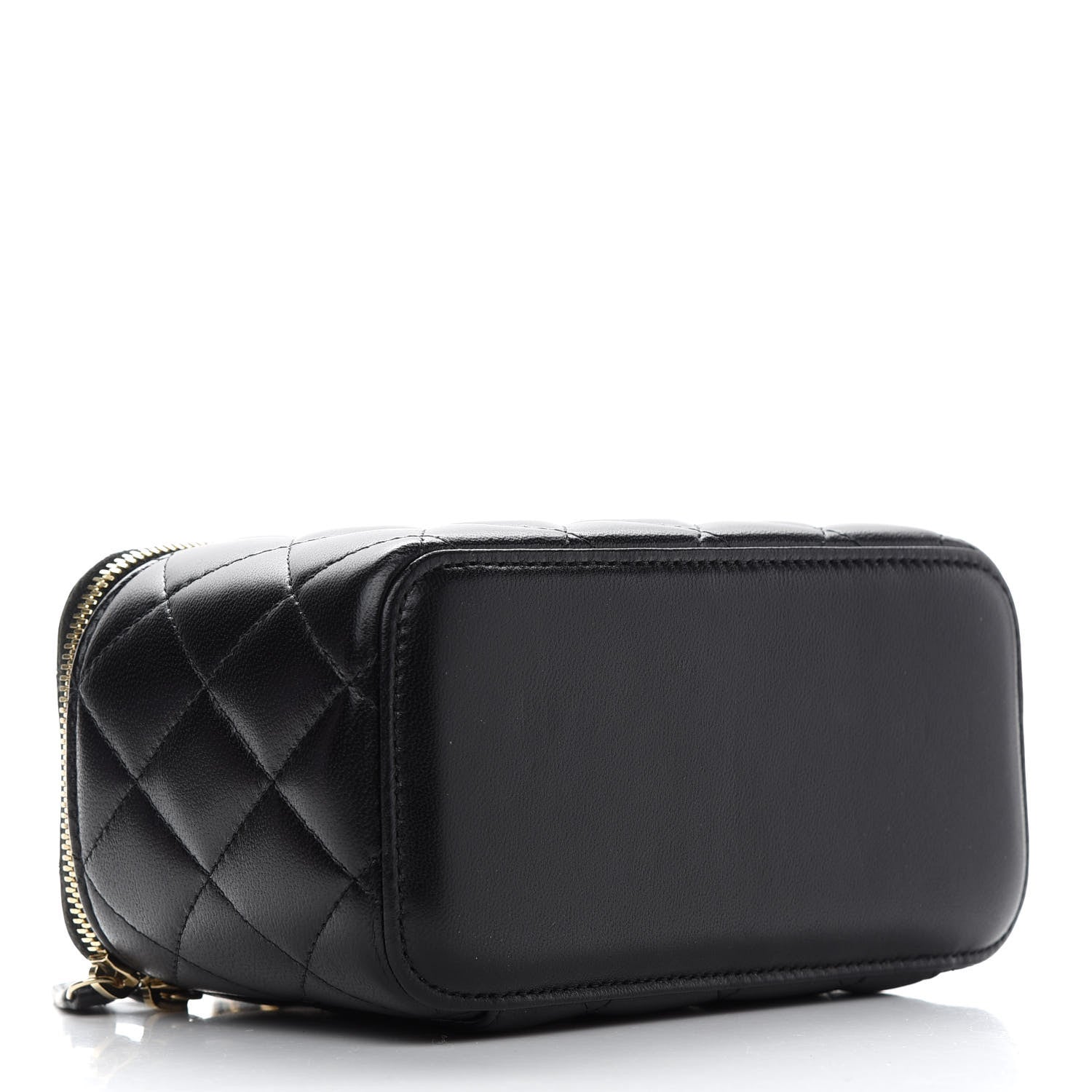 Chanel Lambskin Quilted Trendy Small Vanity Case With Chain Black 4 of 9