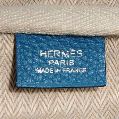 Hermes Taurillon Clemence Victoria II 35 Blue Jean 6 of 17