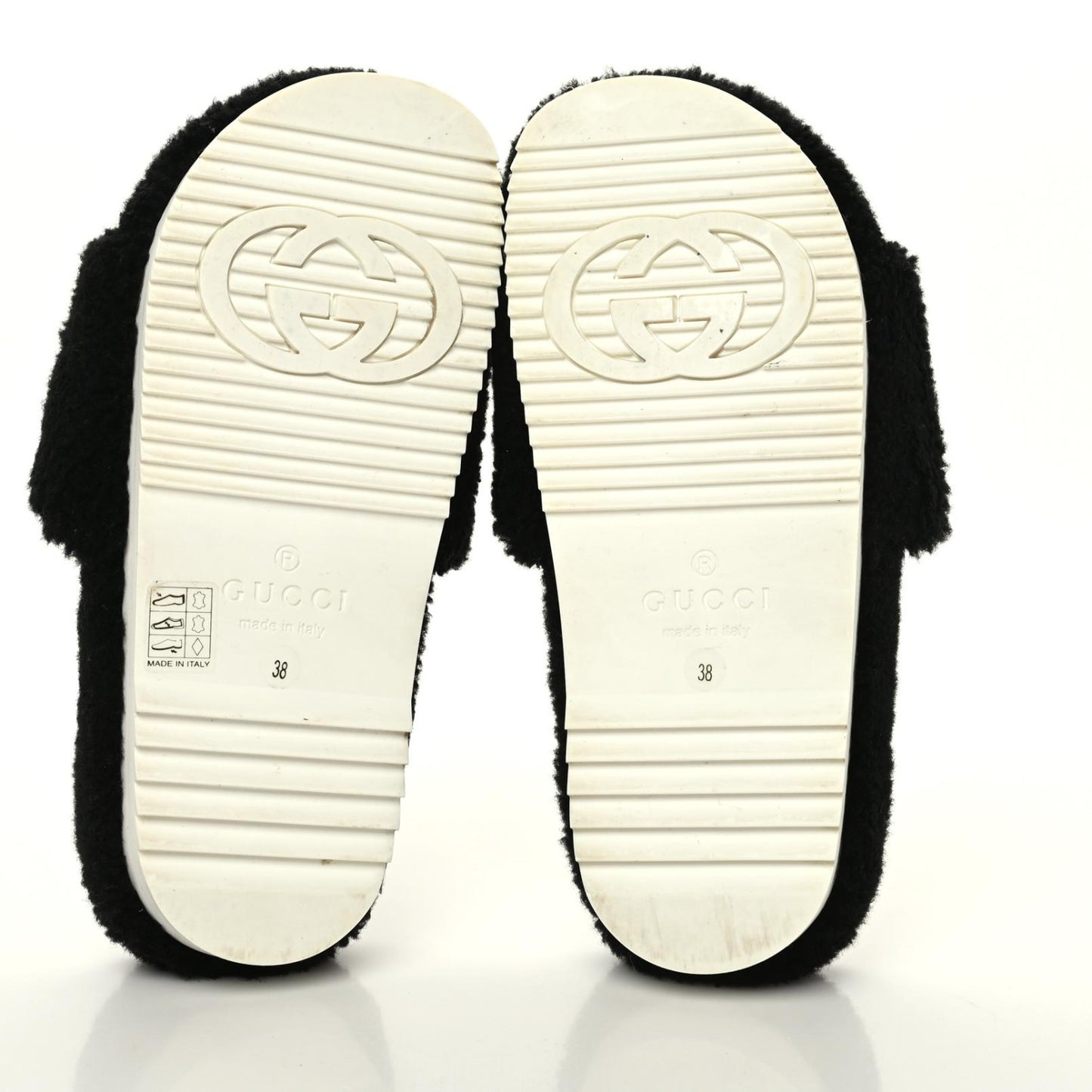 Shearling Womens Eileen Slide Sandals 38 Black Butterscotch