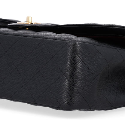 Chanel Caviar Quilted Jumbo Double Flap Black 9 of 9