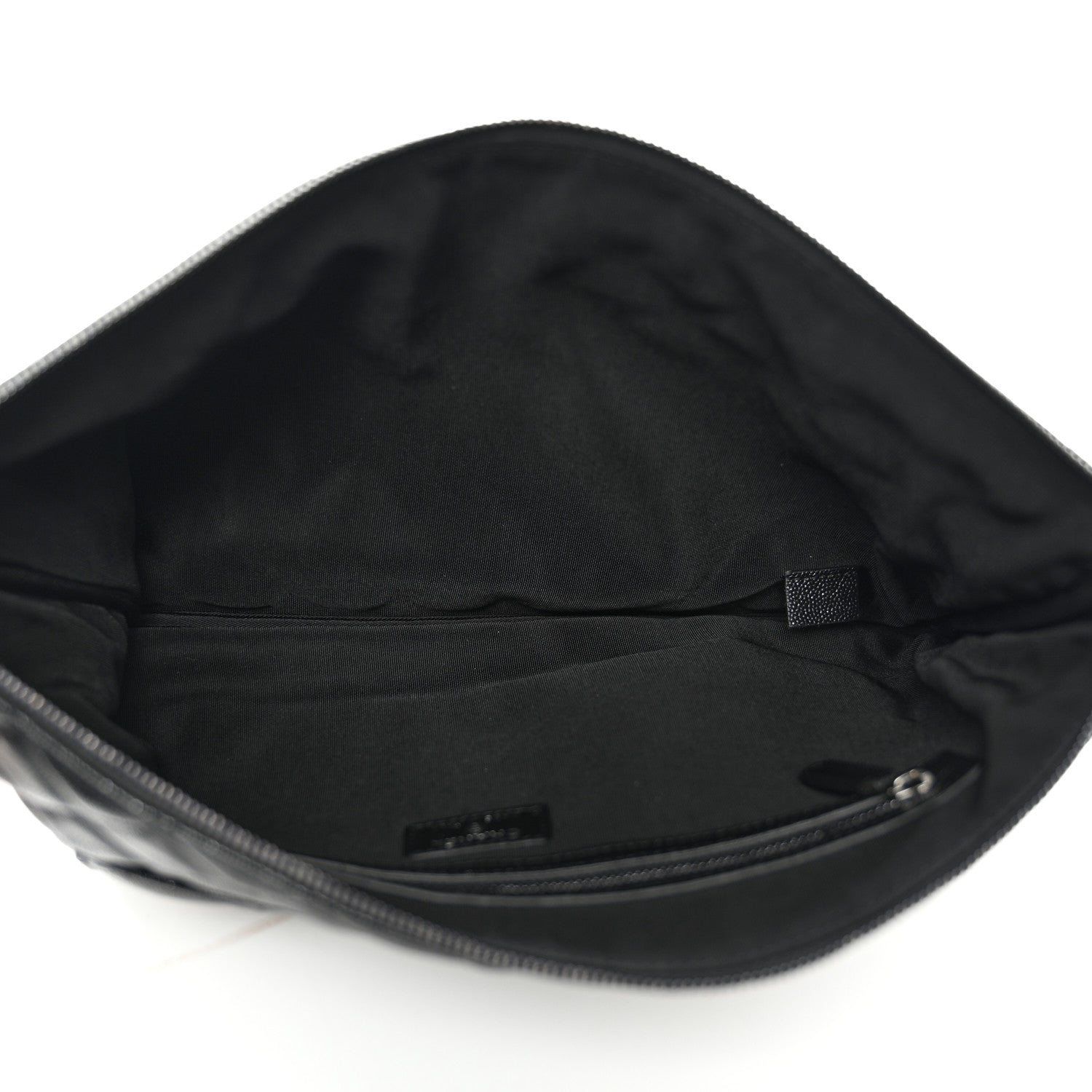 Chanel Iridescent Caviar Quilted Large Cosmetic Case Black 5 of 9