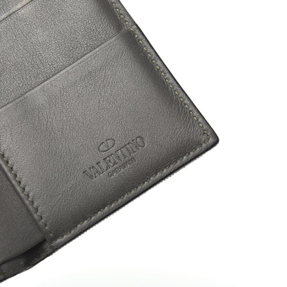 Valentino Garavani Canvas Rockstud VLTN Bi-Fold Wallet Olive 6 of 6