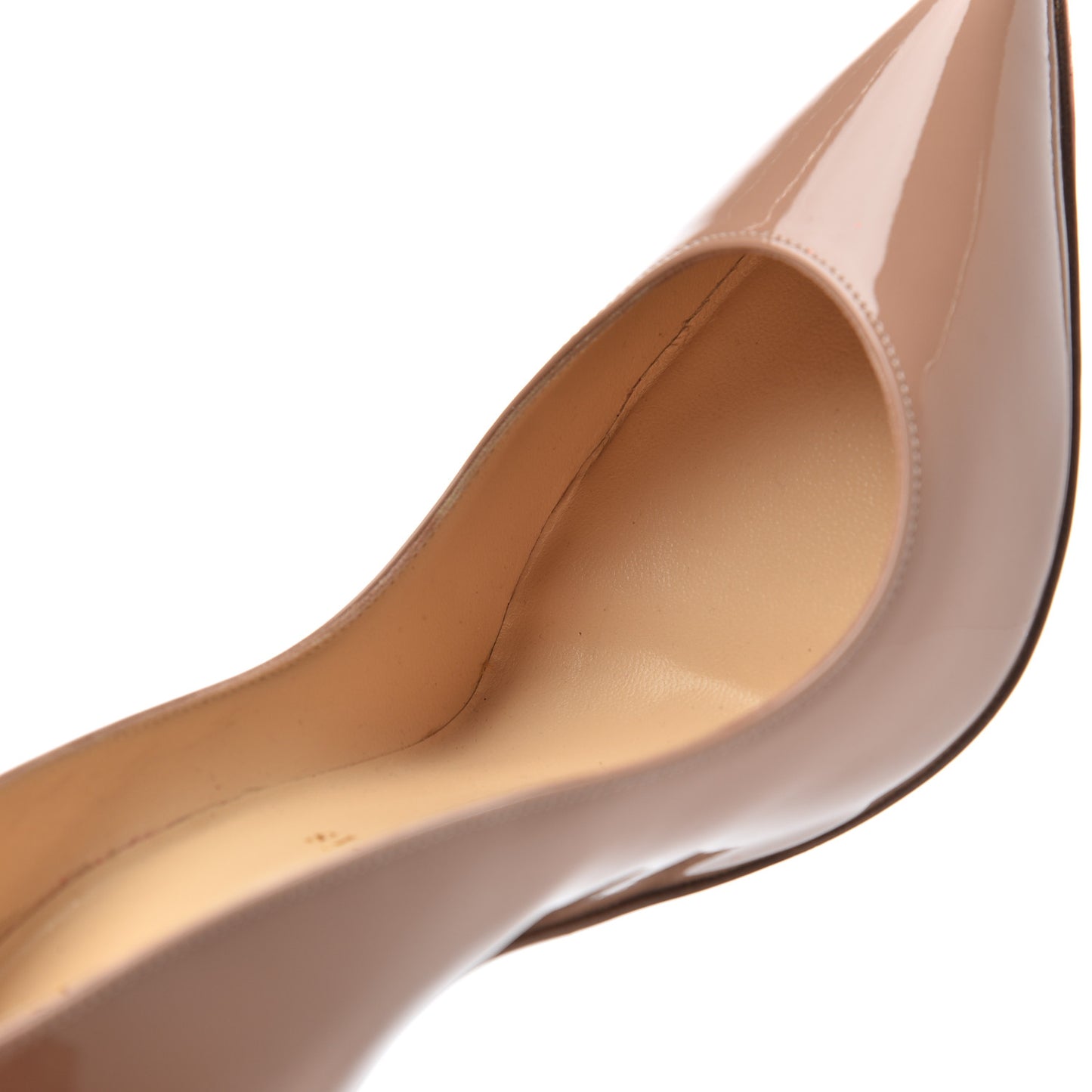 Patent Pigalle Follies 100 Pumps 36.5 Nude
