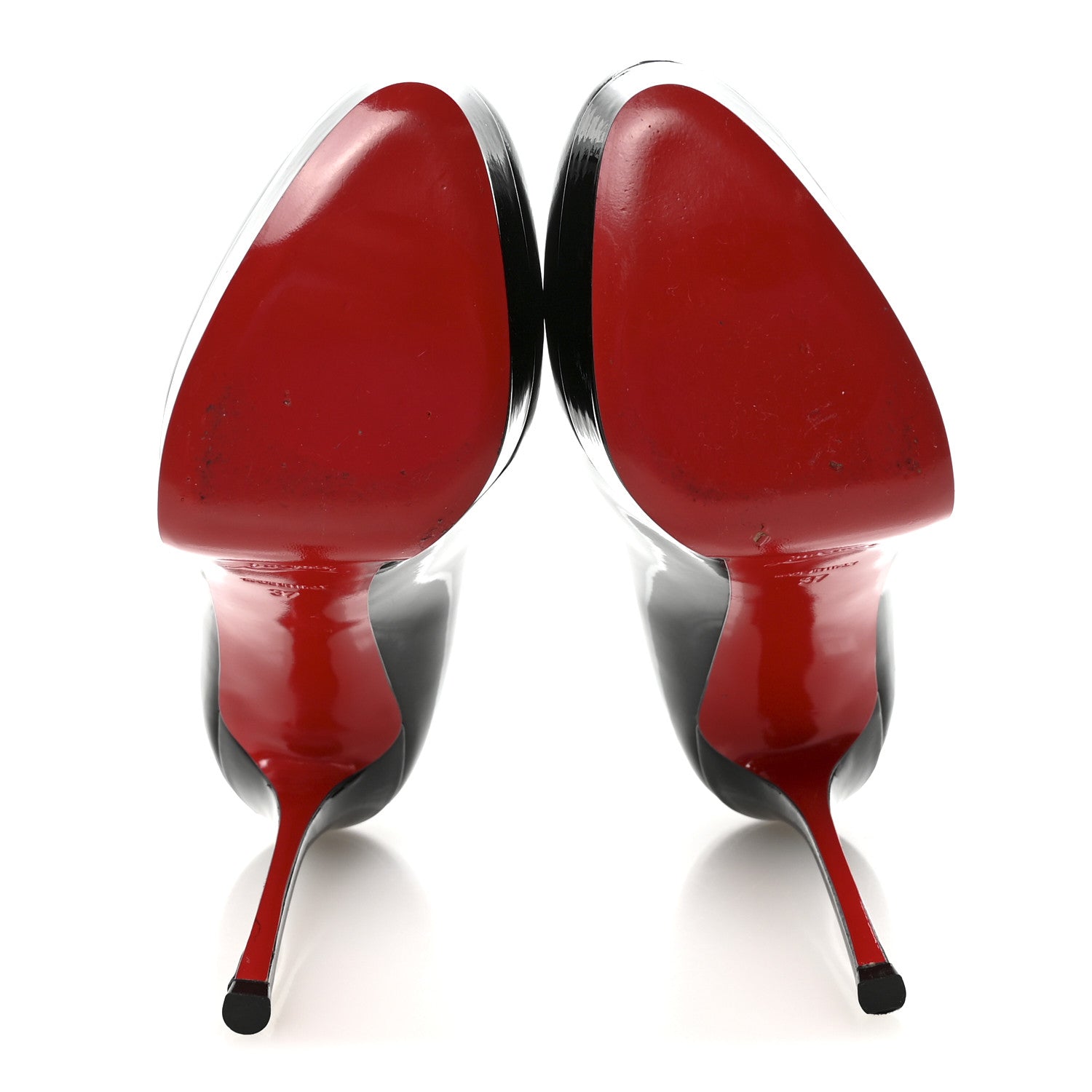 Christian Louboutin Patent Dirditta 130 Platform Pumps 37 Black 6 of 9