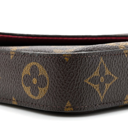 Louis Vuitton Monogram Pochette Felicie Chain Wallet Fuchsia 9 of 17