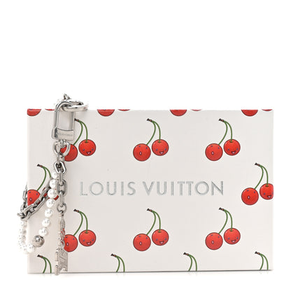 Louis Vuitton Metal Pearls Mini Chain Belt Bag Charm Silver 4 of 4