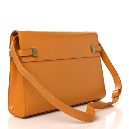 Saint Laurent Smooth Calfskin Manhattan Baguette Cheddar 2 of 9