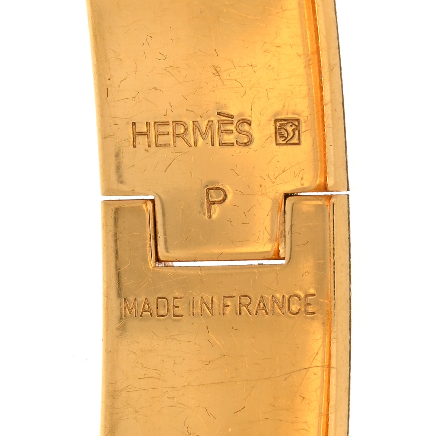 Enamel Narrow Clic Clac H Bracelet GM Rouge