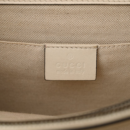 Gucci Calfskin Bamboo Web Medium Dionysus Top Handle Bag White Blue Hibiscus Red 6 of 16
