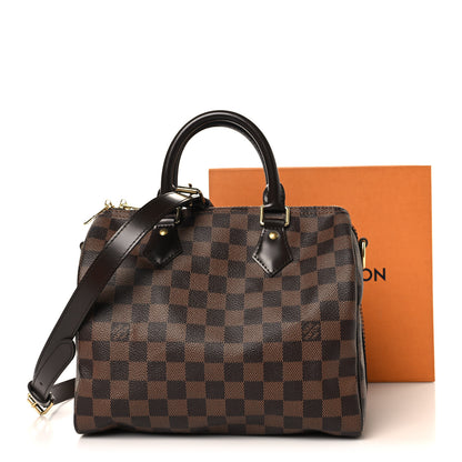 Louis Vuitton Damier Ebene Speedy Bandouliere 25 10 of 10