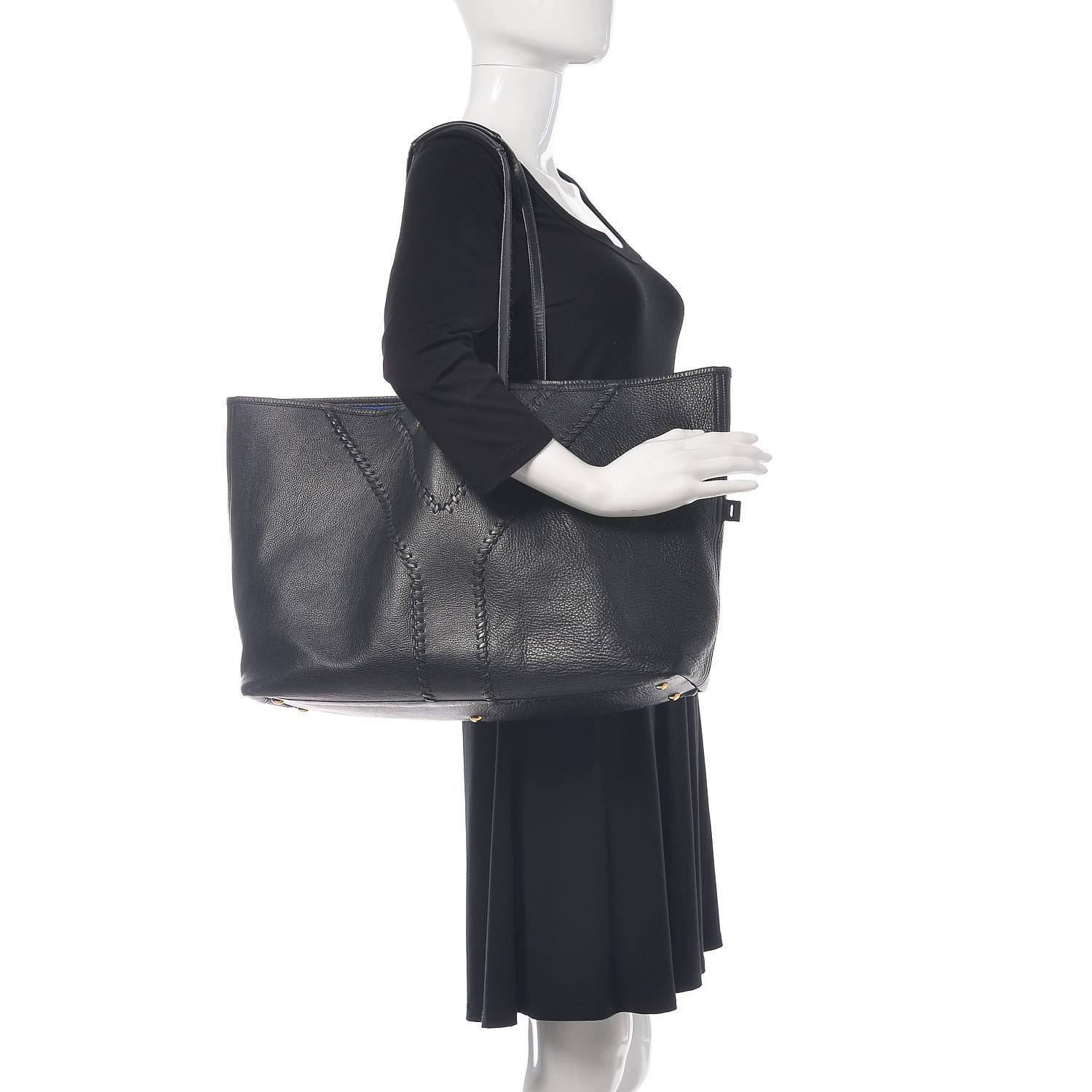 Saint Laurent Calfskin Large Neo Double Reversible Tote Black 2 of 23