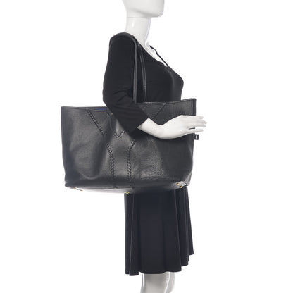 Saint Laurent Calfskin Large Neo Double Reversible Tote Black 2 of 23
