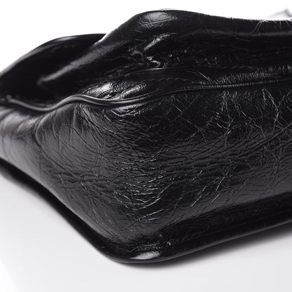 Saint Laurent Crinkled Calfskin Matelasse Monogram Medium Niki Chain Satchel Black 8 of 10