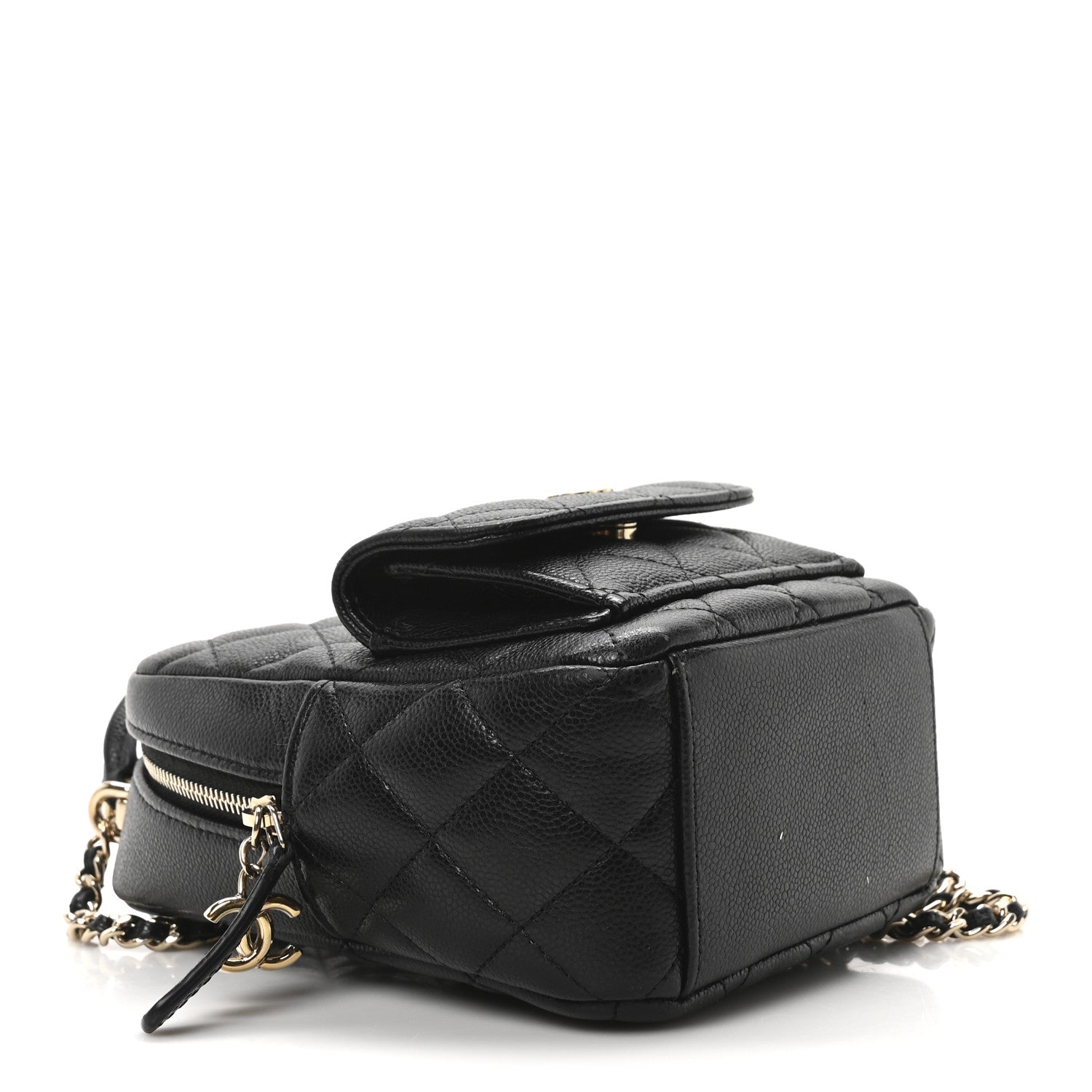 Chanel Caviar Quilted CC Mini Classic Backpack Black 4 of 10