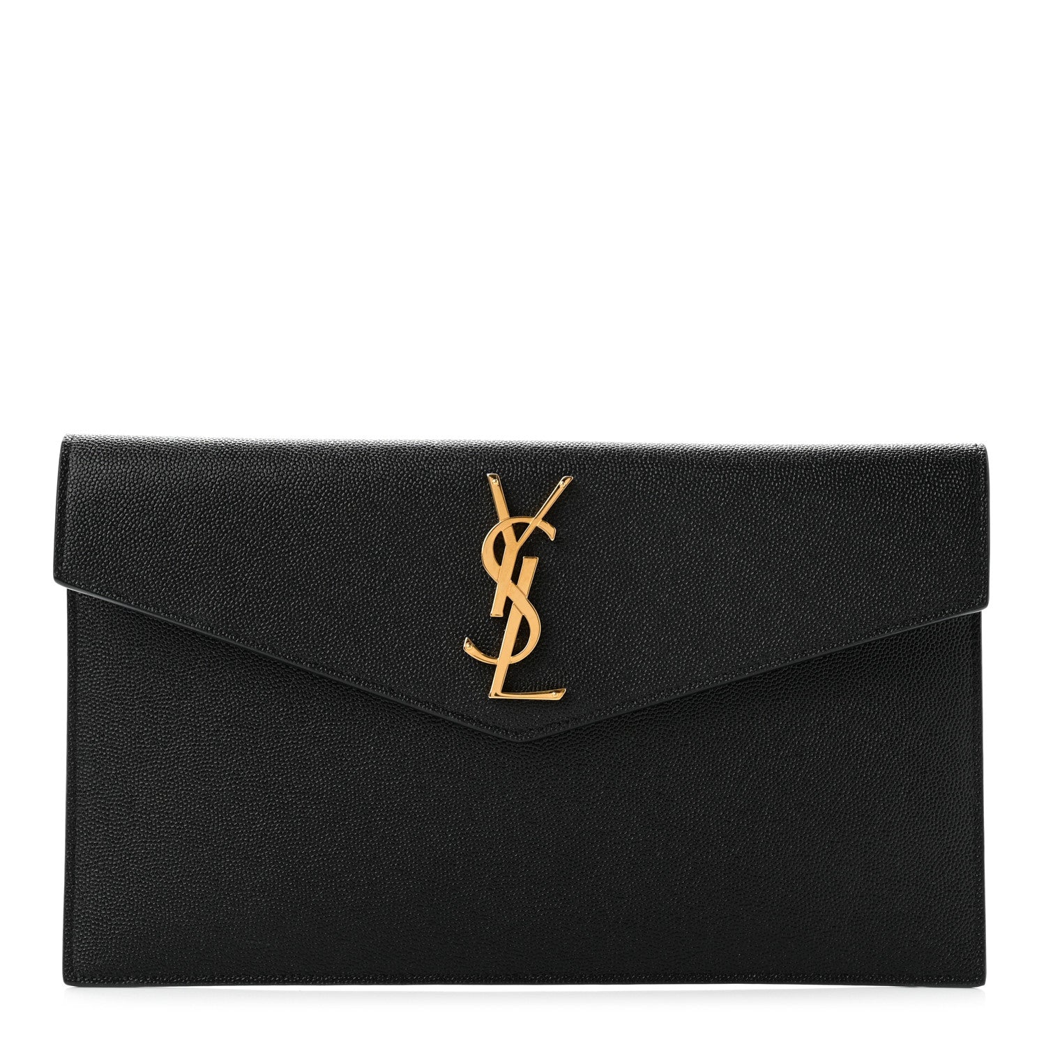 Saint Laurent Grain De Poudre Uptown Pouch Black 1 of 5