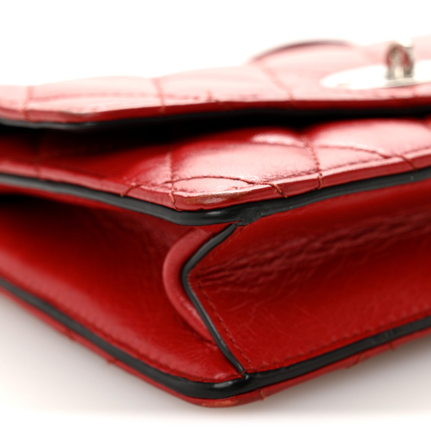Mulberry Shiny Buffalo Quilted Darley Shoulder Bag Red 8 of 12
