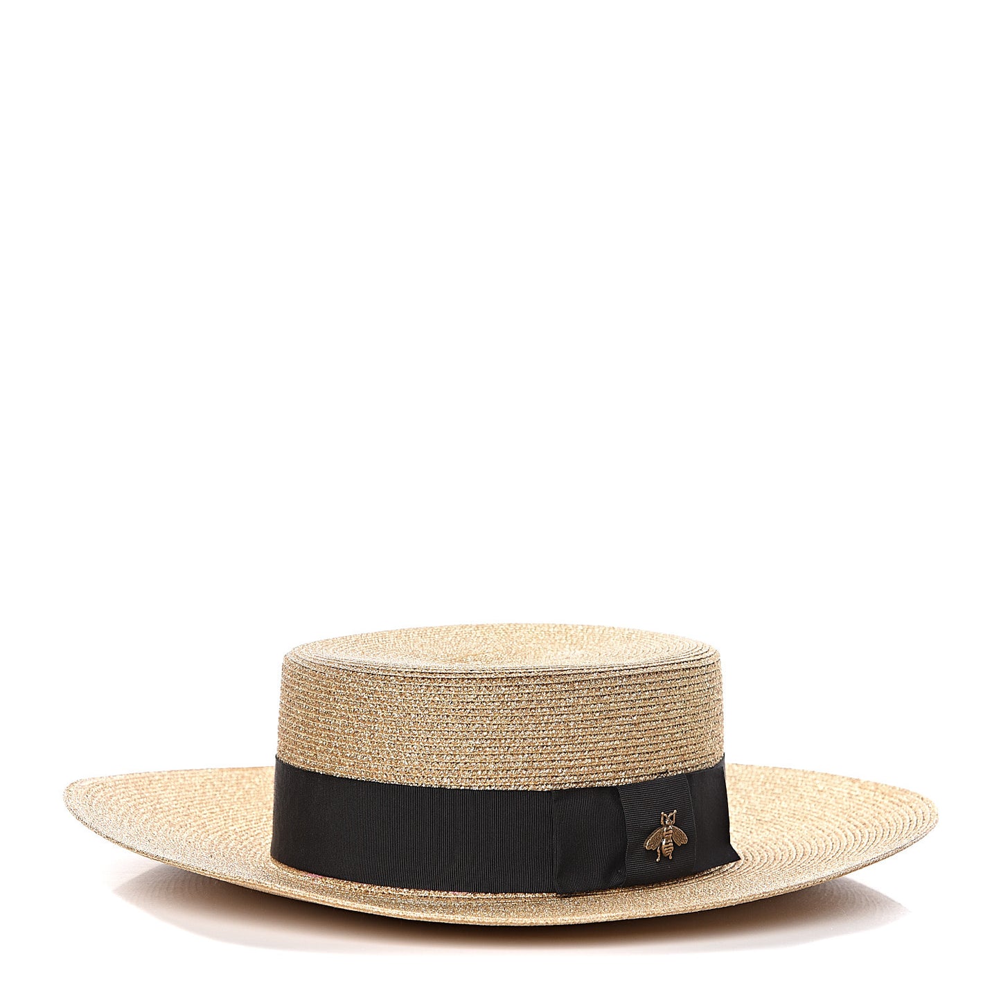Lame Papier Hat M Black Gold