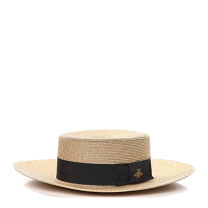 Gucci Lame Papier Hat M Black Gold 1 of 8