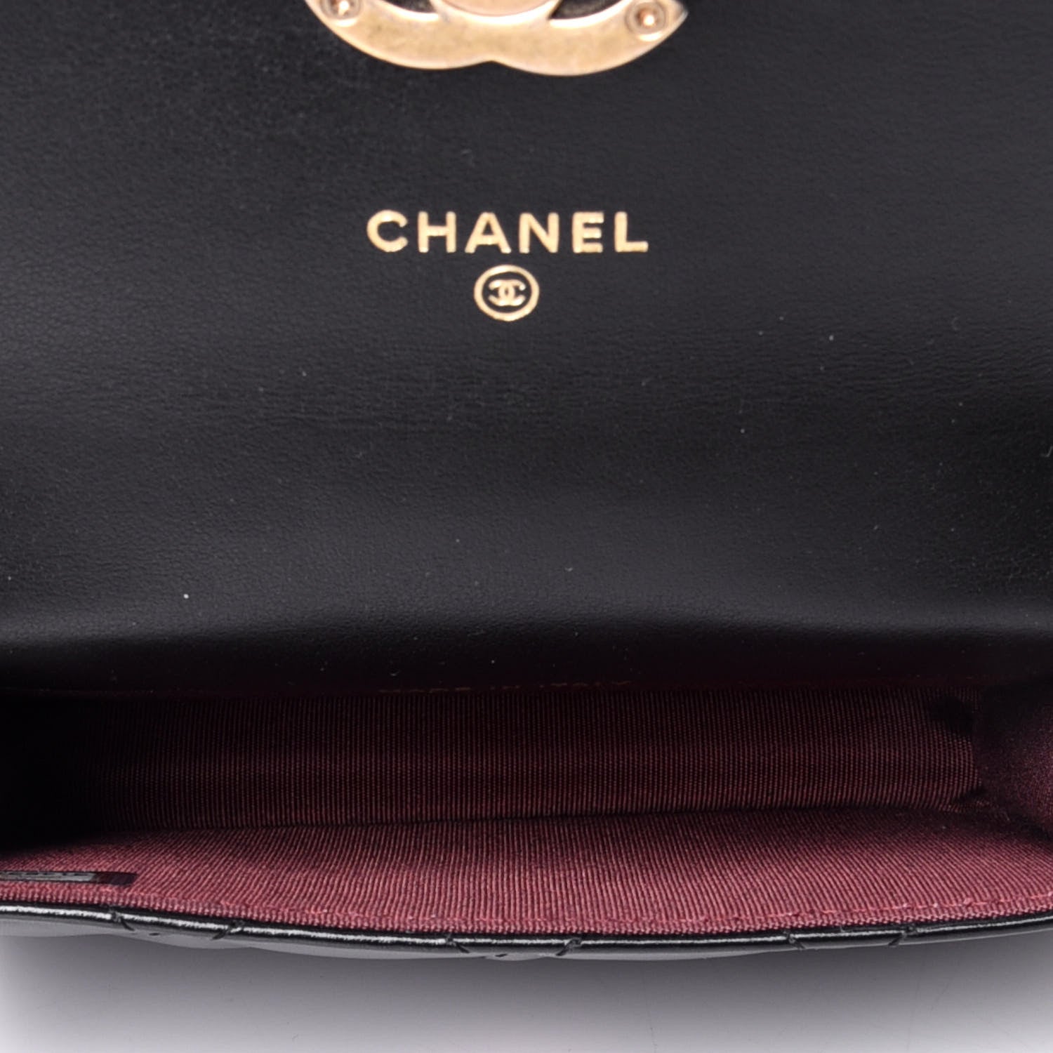 Chanel Calfskin Quilted Perfect Fit Coin Purse With Chain Black 4 of 4