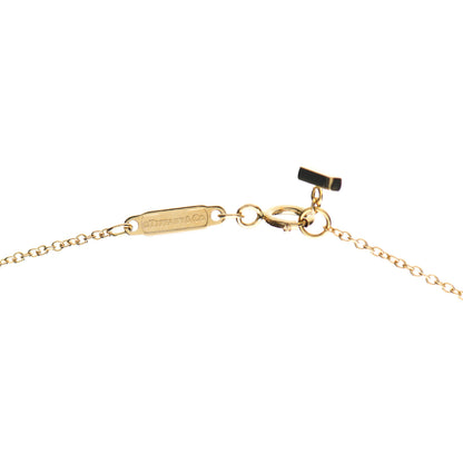 Tiffany 18K Yellow Gold Diamond Mini T Smile Pendant Necklace 5 of 6
