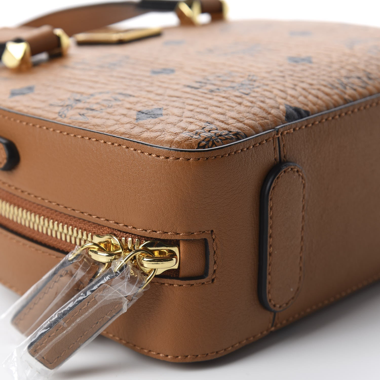 MCM Visetos Mini Essential Crossbody Cognac 5 of 8