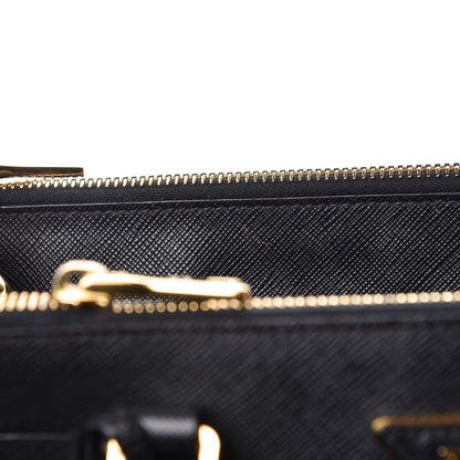 Prada Saffiano Small Galleria Double Zip Tote Black 11 of 20