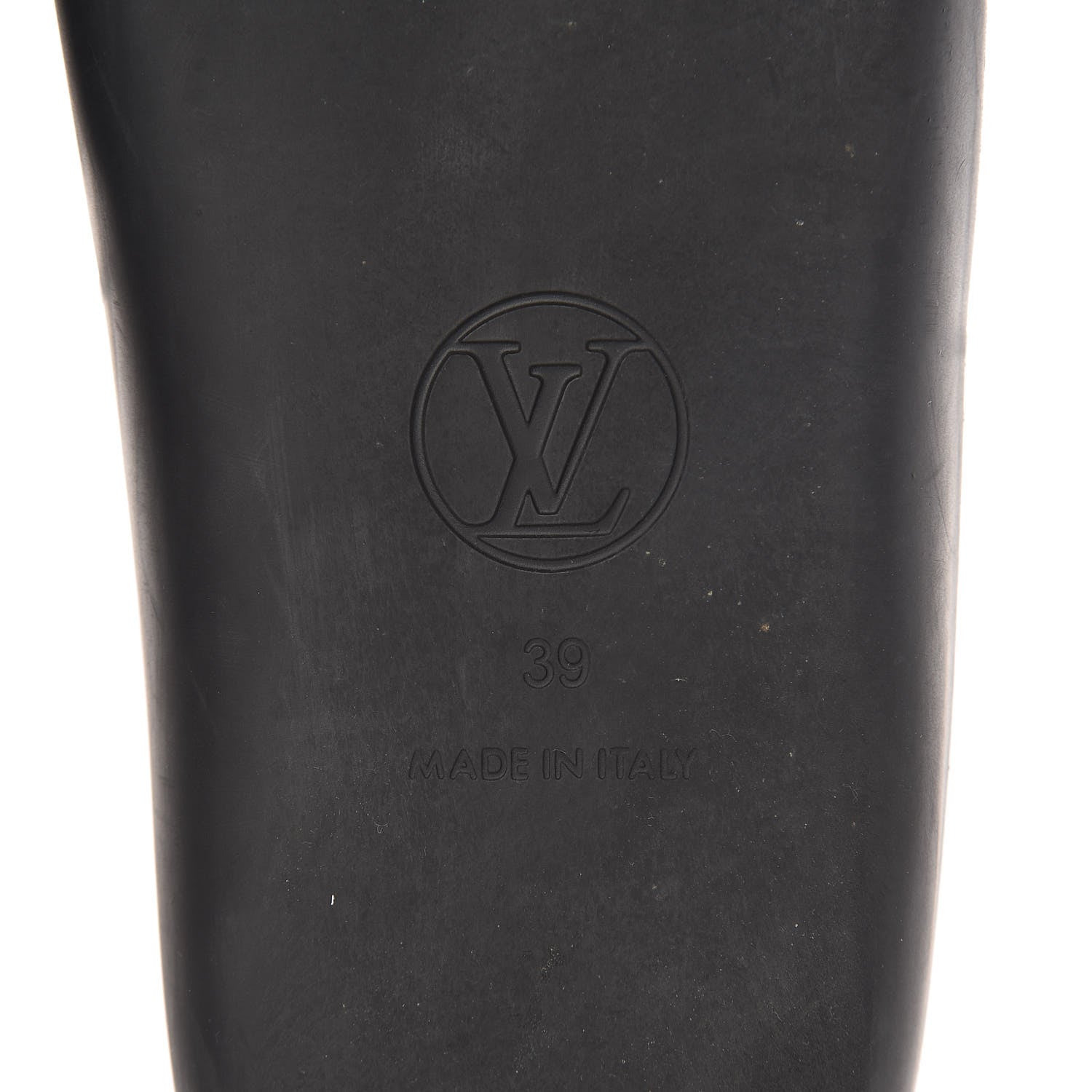 Louis Vuitton Calfskin Logo Sunbath Slide Sandals 39 Black 7 of 13