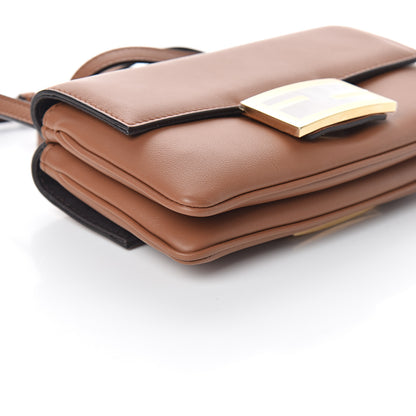 Fendi Vitello Grace Matte Duo Baguette Camel 7 of 8