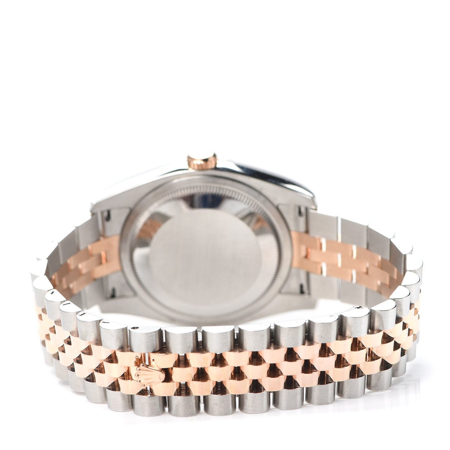 Stainless Steel 18K Everose Gold Diamond 36mm Oyster Perpetual Datejust Watch Silver 116201