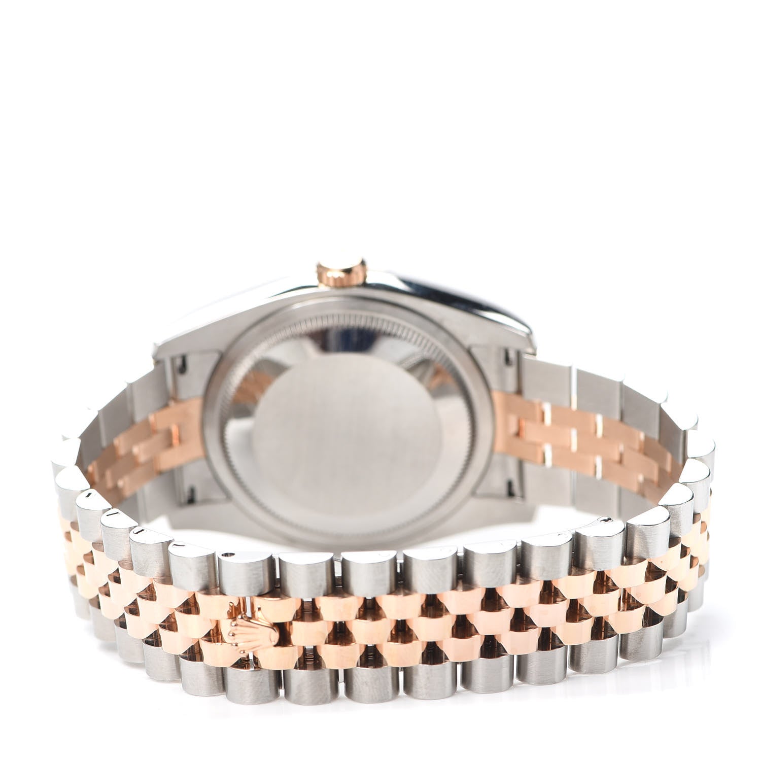 Rolex Stainless Steel 18K Everose Gold Diamond 36mm Oyster Perpetual Datejust Watch Silver 116201 3 of 5