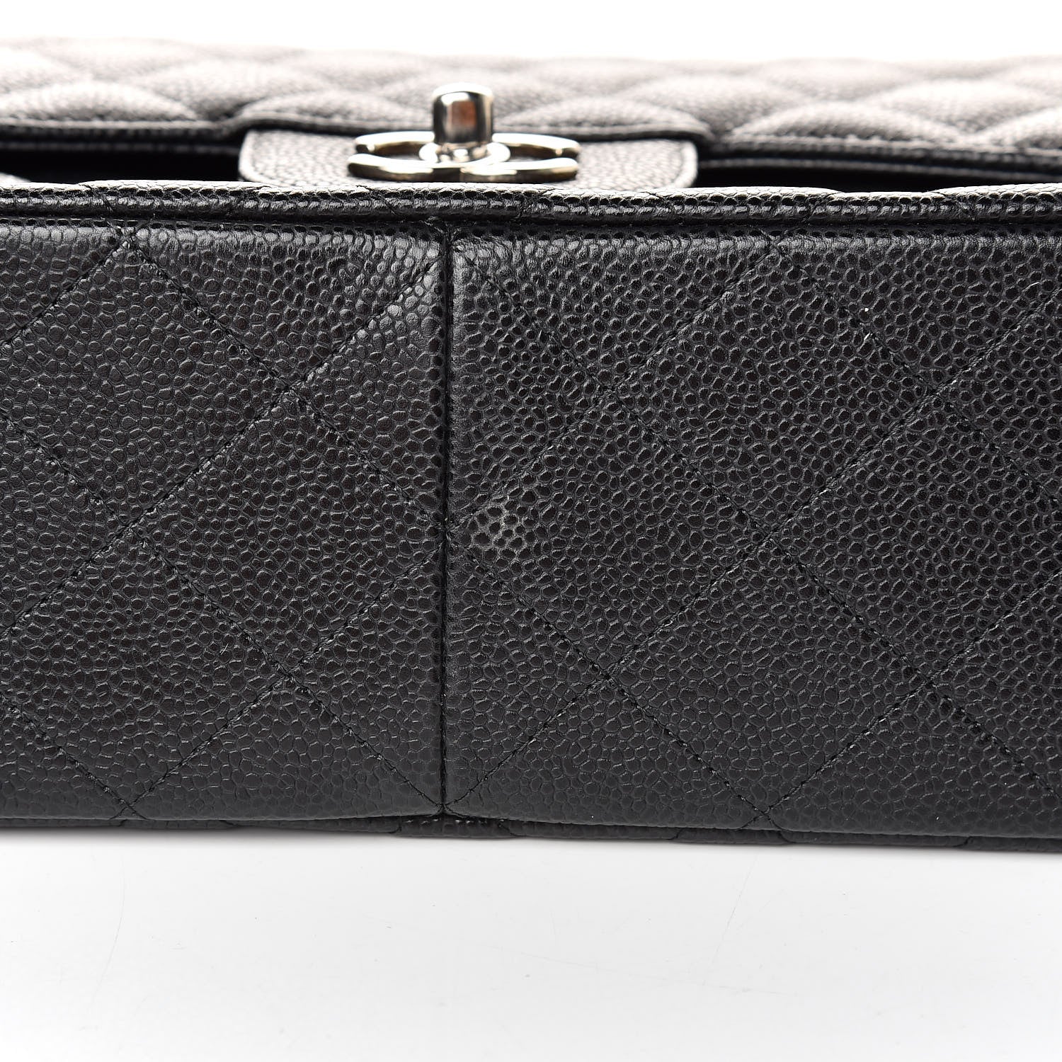 Chanel Caviar Quilted Jumbo Double Flap Black 9 of 12