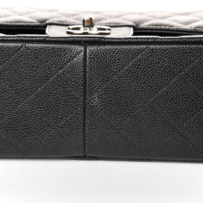 Chanel Caviar Quilted Jumbo Double Flap Black 9 of 12