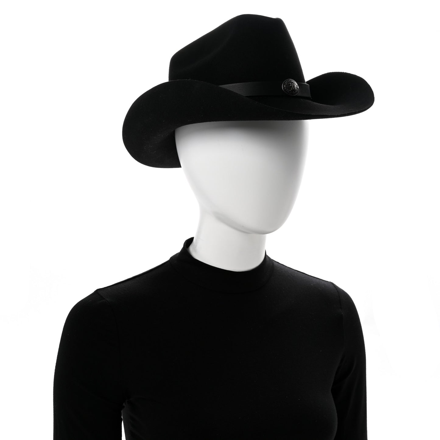 Felt Western Hat M Black