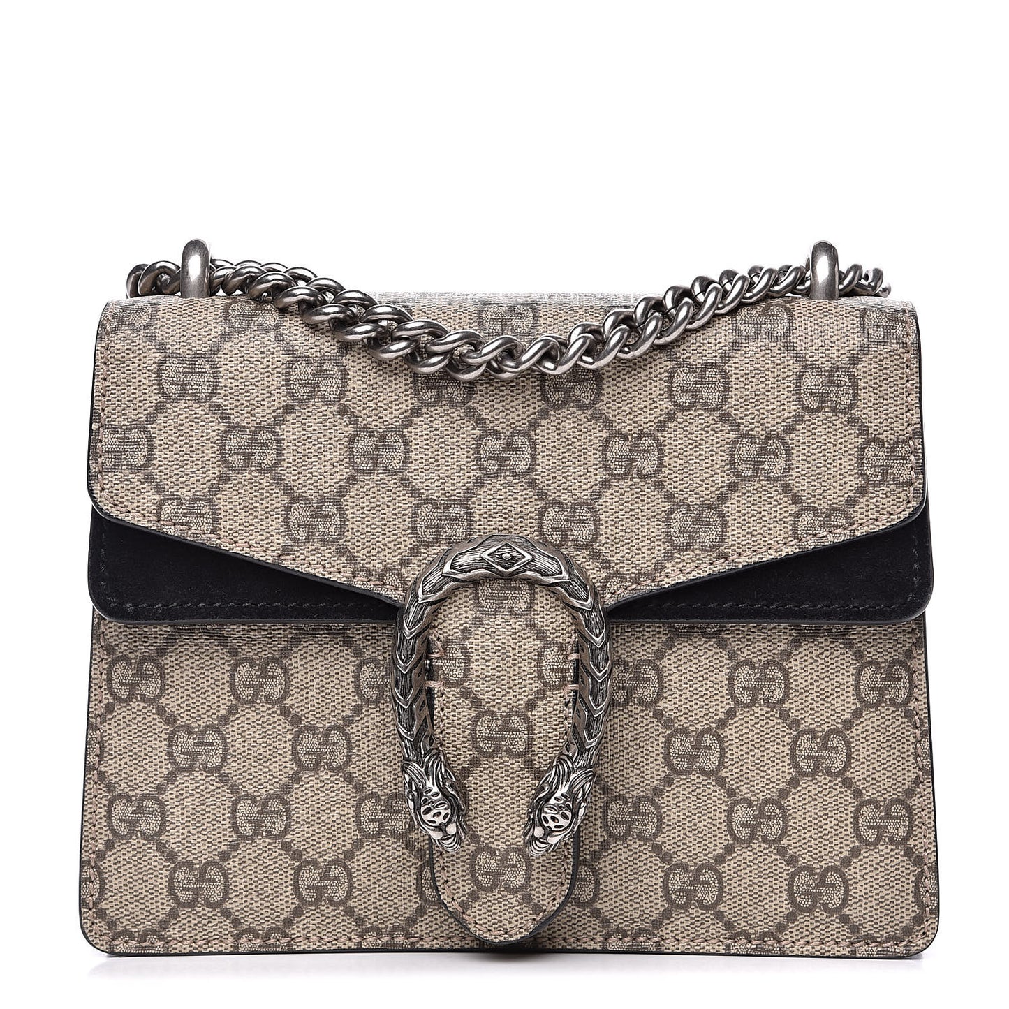 GG Supreme Monogram Mini Dionysus Shoulder Bag Black