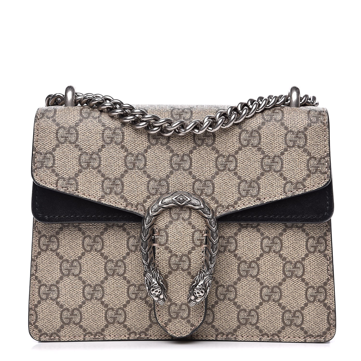 Gucci GG Supreme Monogram Mini Dionysus Shoulder Bag Black 1 of 12