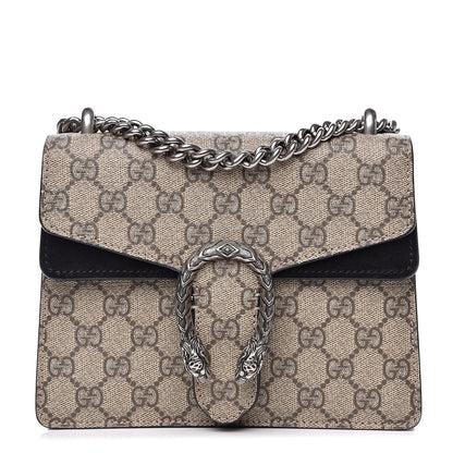 Gucci GG Supreme Monogram Mini Dionysus Shoulder Bag Black 1 of 12