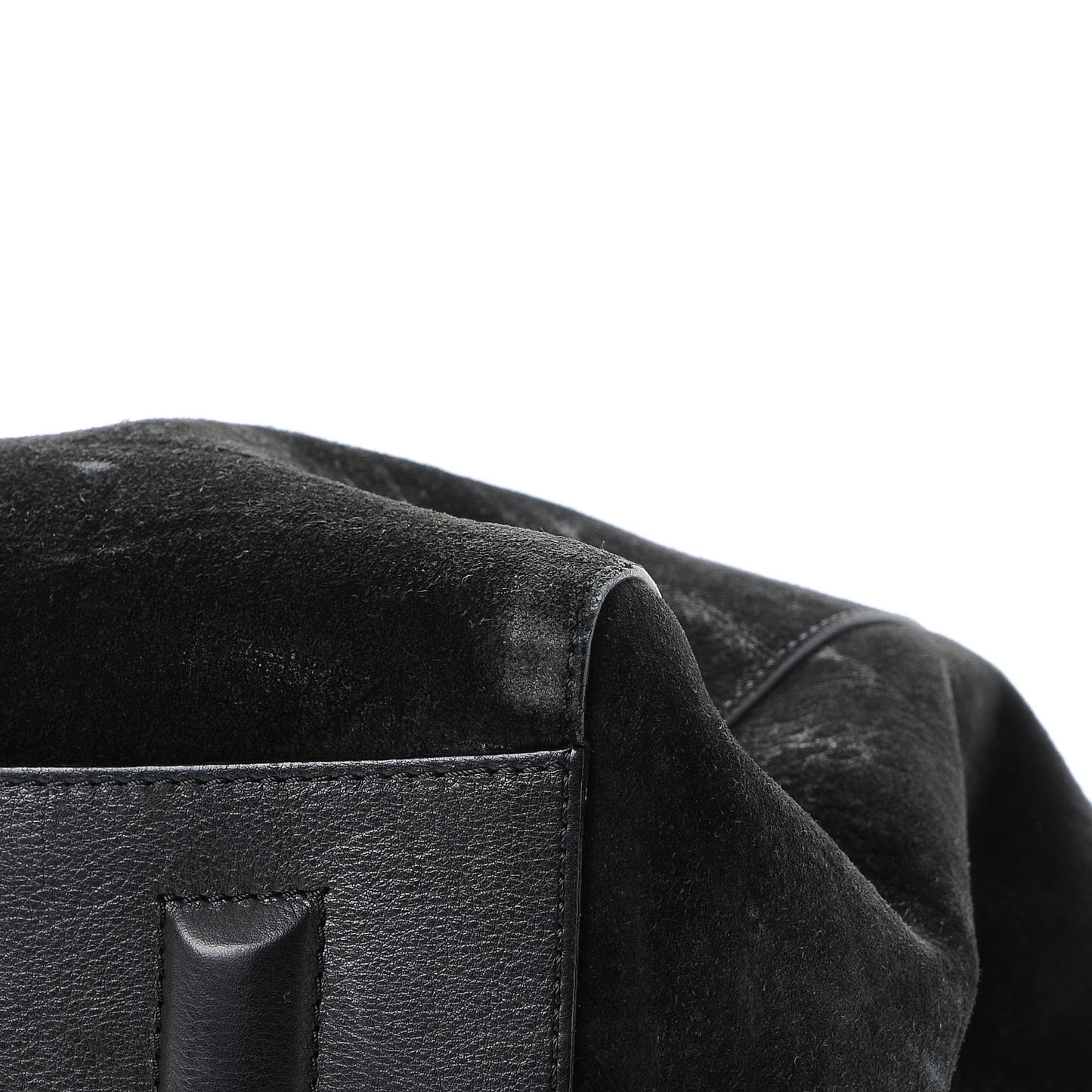 Suede Calfskin Large Antigona Black