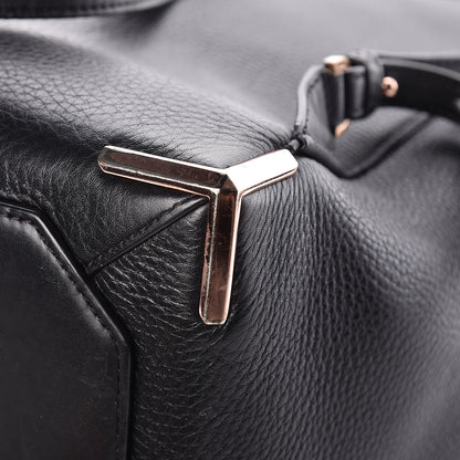 Alexander Wang Pebbled Calfskin Prisma Skeletal Backpack Black Rose Gold Hardware 12 of 13