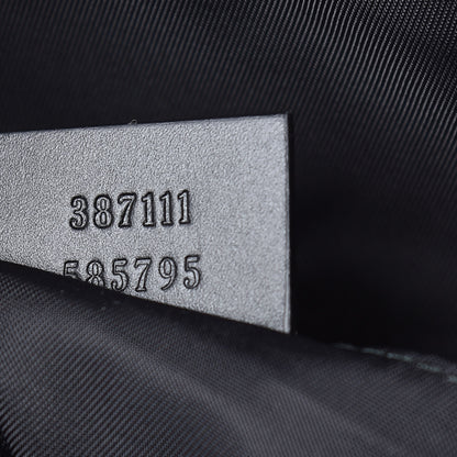 Gucci GG Supreme Monogram Web Messenger Bag Black 9 of 10